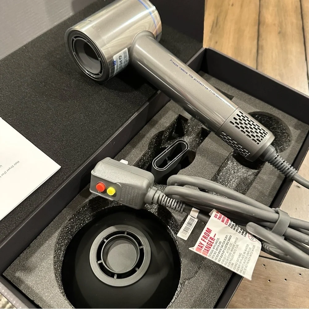 Plasma High-Speed 1400W Hair Dryer with Magnetic Nozzle and Diffuser it#006